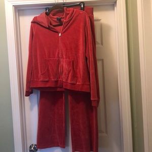 Gap velour hoodie and pants.